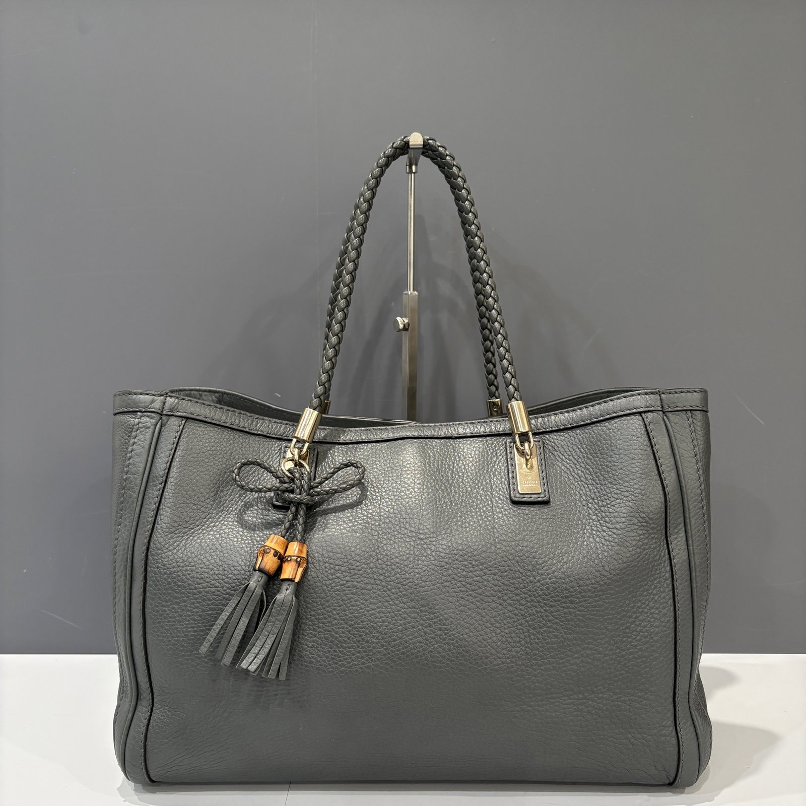 Gucci Tote Bag Charcoal Calfskin (mx040126d5)