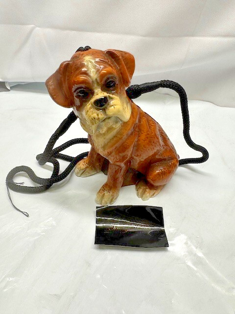 Timmy Woods Of Beverly Hills Hand Crafted Wooden Purse Clutch bag-DOG