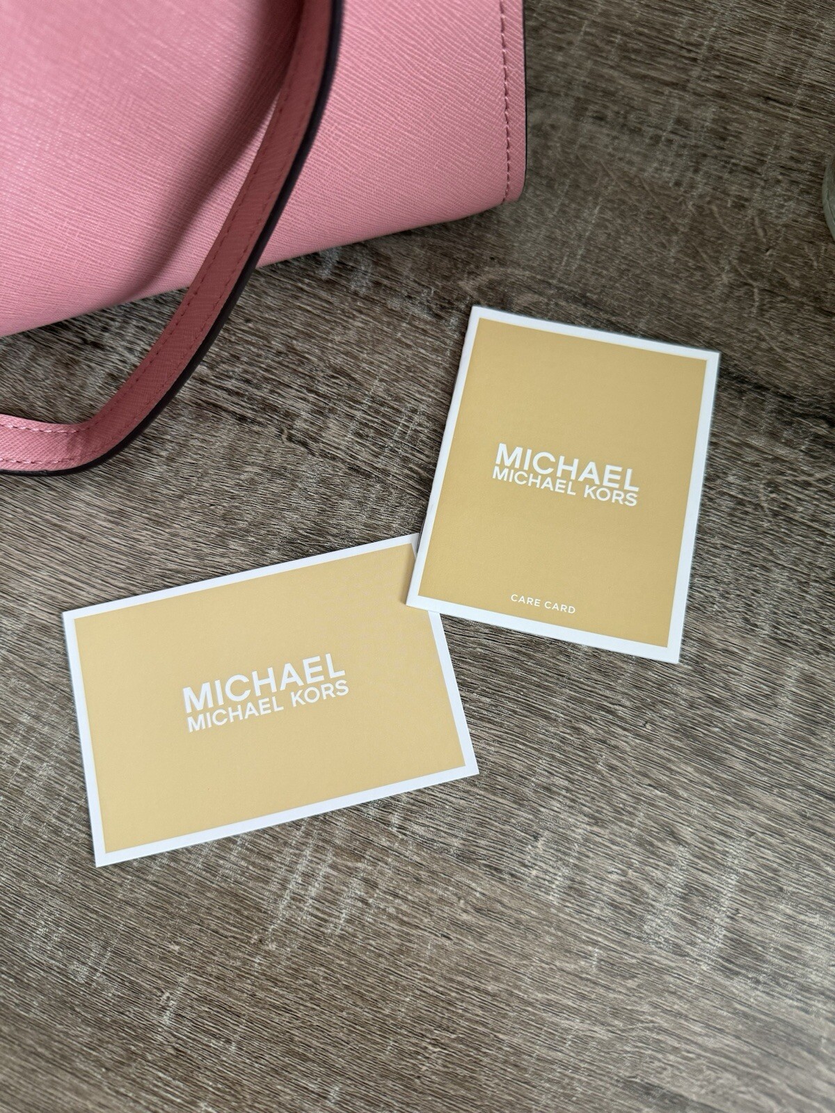 NWT Michael Kors MK Sofia Chain Large Tote Shoulder bag Leather Dusty Rose $398