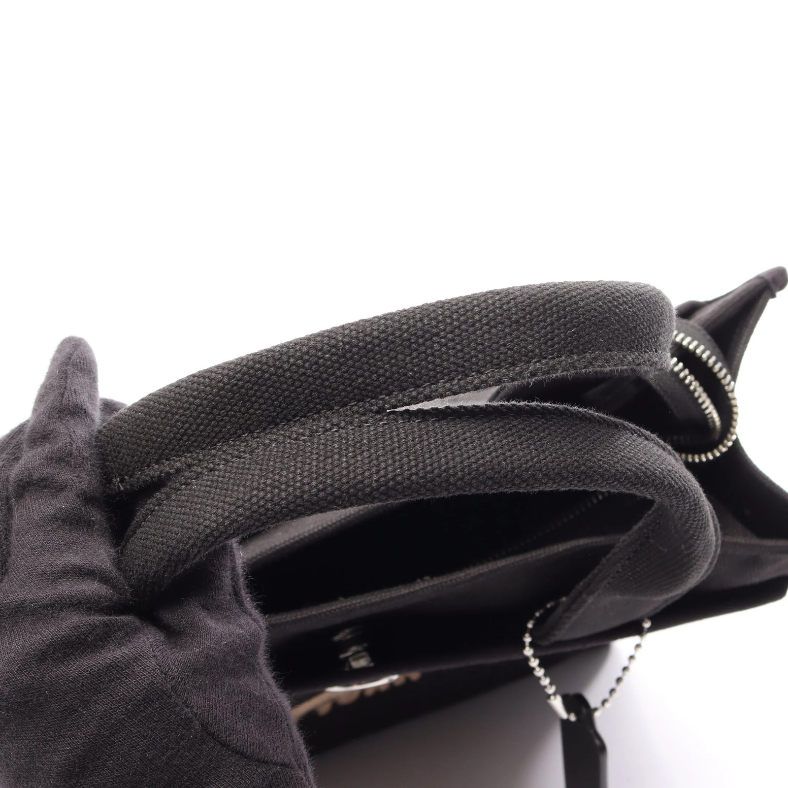 COACH 2WAY Tote Bag Black Canvas #RCB13789