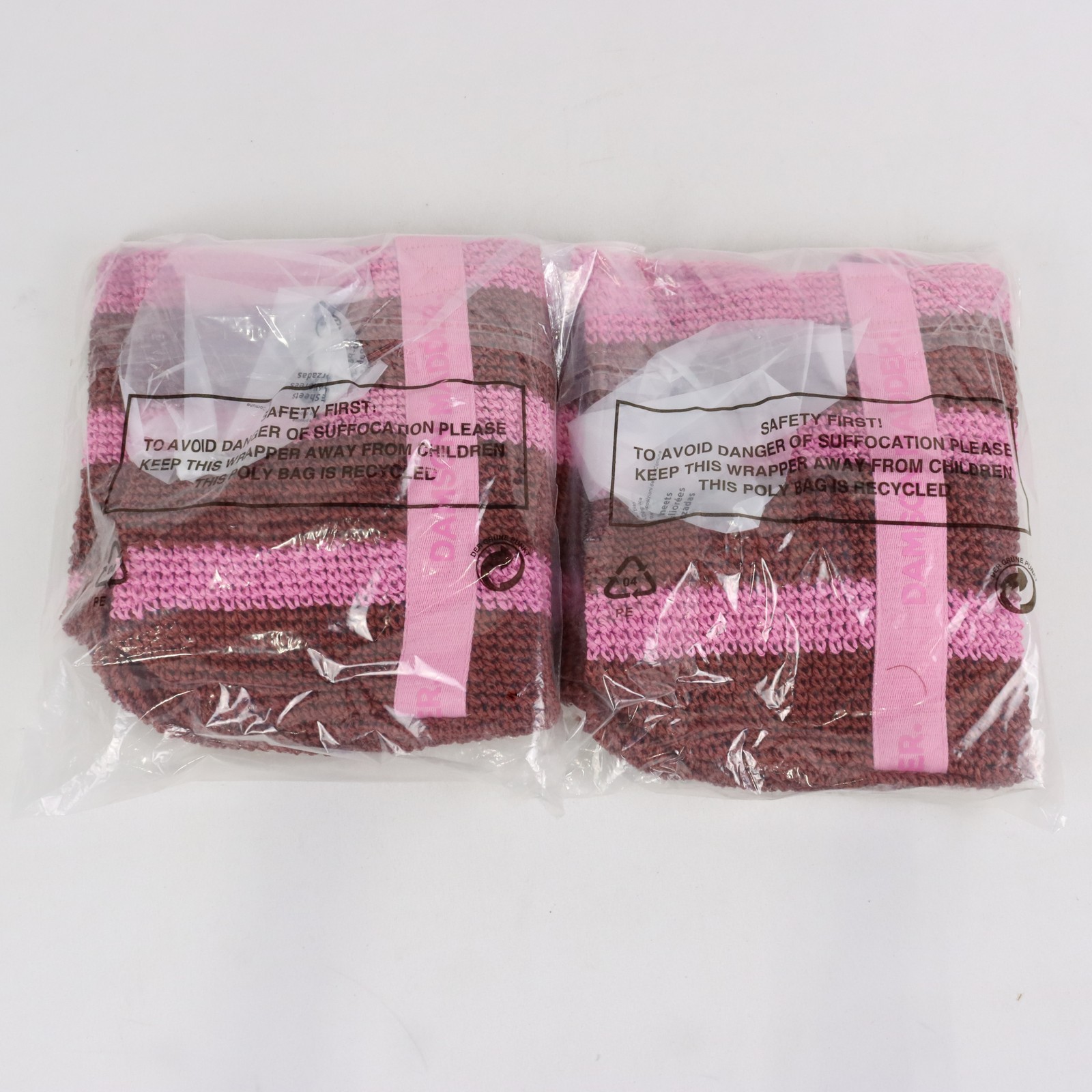 Damson Madder Stripe Raffia Tote Bag In Pink And Red Women’s One Size Lot of 3