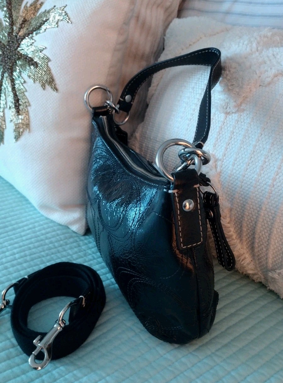 COACH Y2K ICON | Archive 00s “Poppy” Patent Leather One-Shoulder Bag 15141