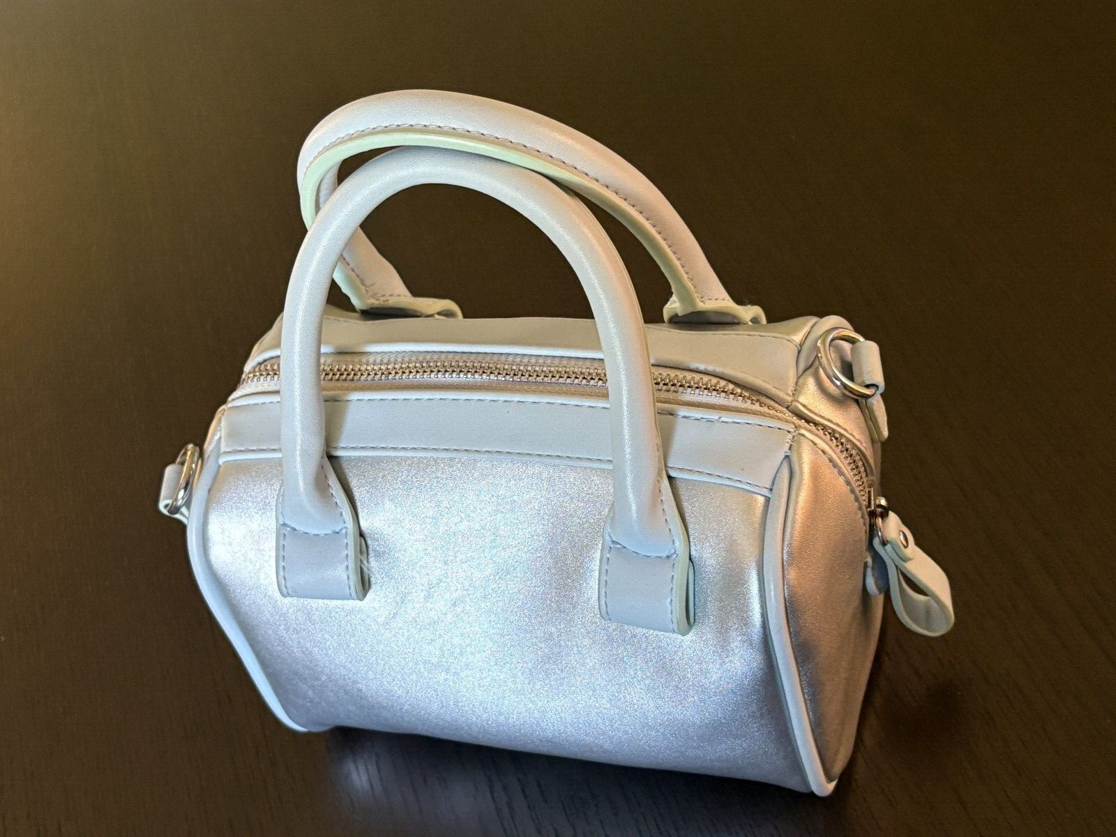 URBAN OUTFITTERS Small Satchel Bag Removable Crossbody Strap Baby Blue 7X6 Inch