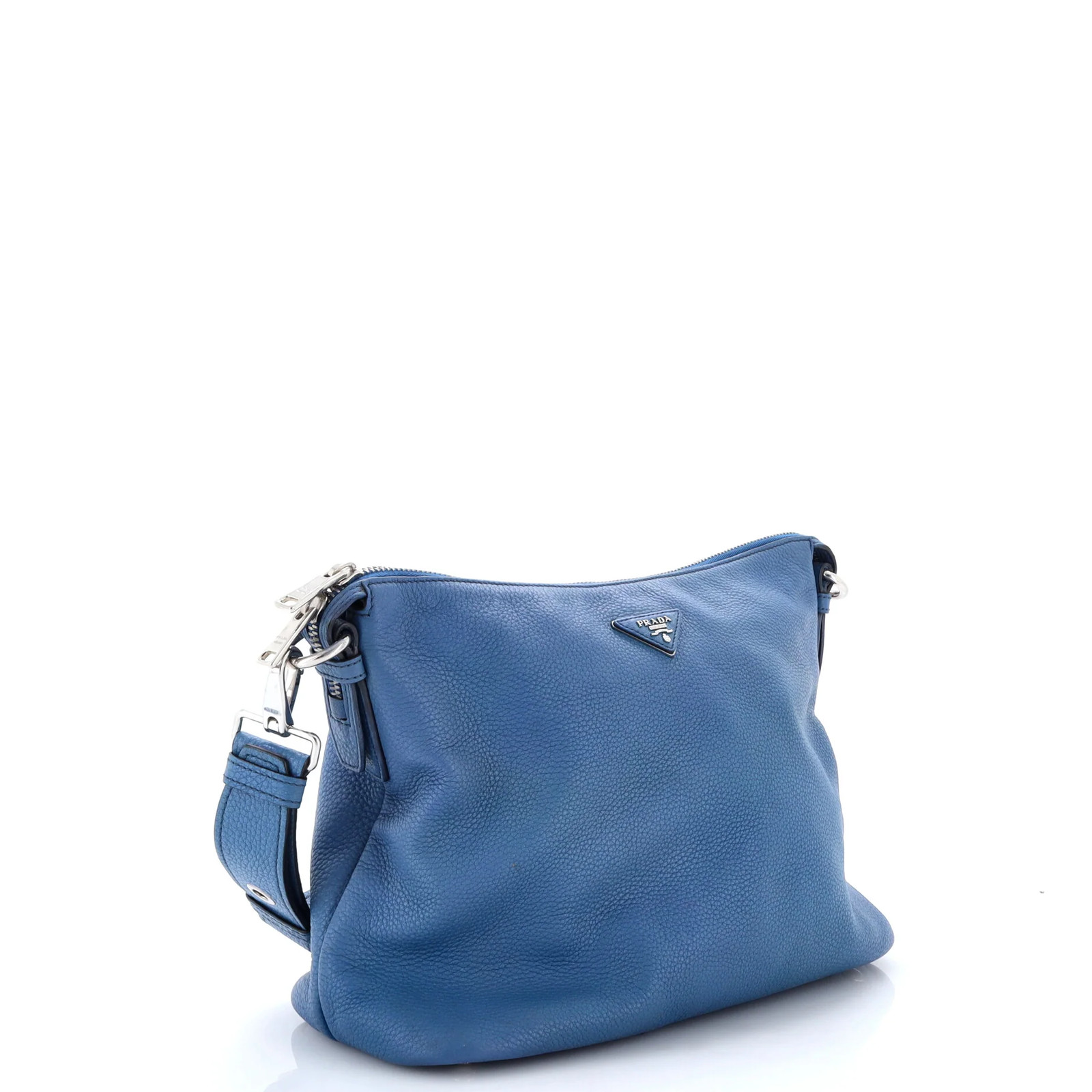Prada Zip Shoulder Bag Vitello Daino Medium