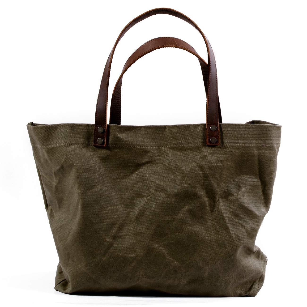 Waxed Canvas Travel Tote Bag – Extra Large Carryall Shoulder Bag for