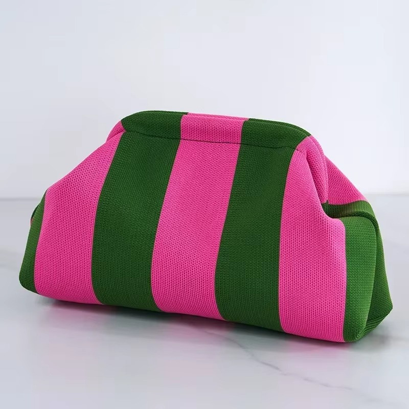 Summer Woven Crochet Purses for Women Beach Clutch Handbags 2026 Dumpling Hobo C