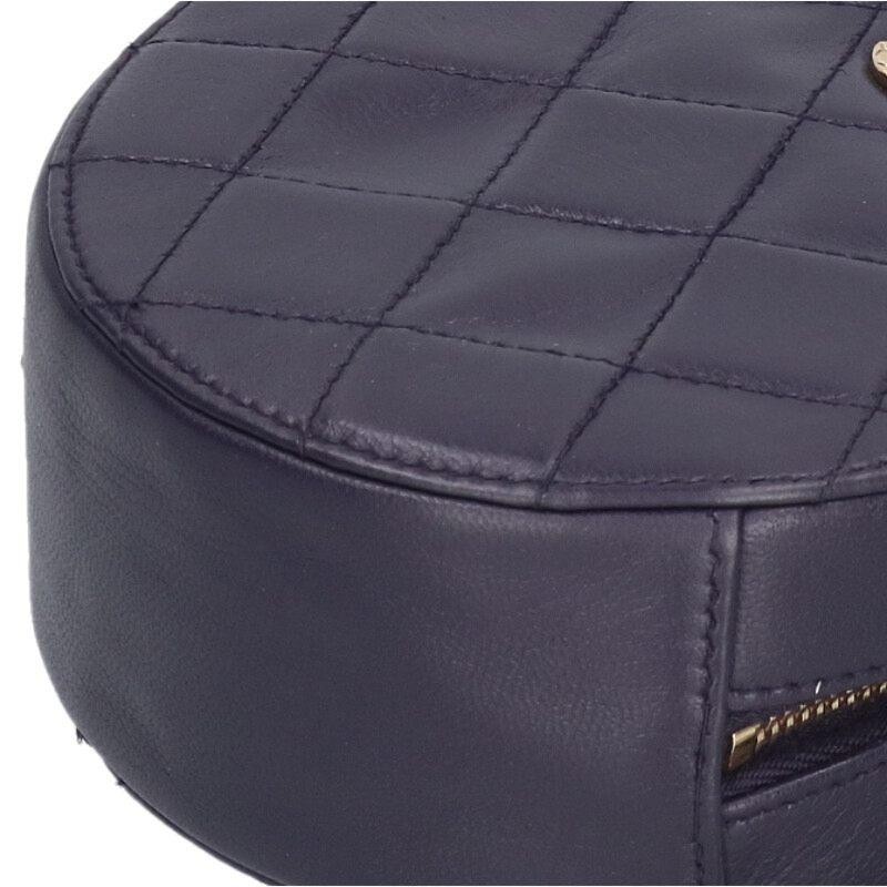 CHANEL Bag: CC Logo Round Chain Shoulder Purple W12×H12×D4cm w/garranty;