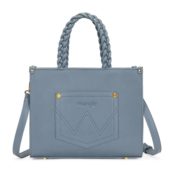 Wrangler Floral Print Braided Tote Bag