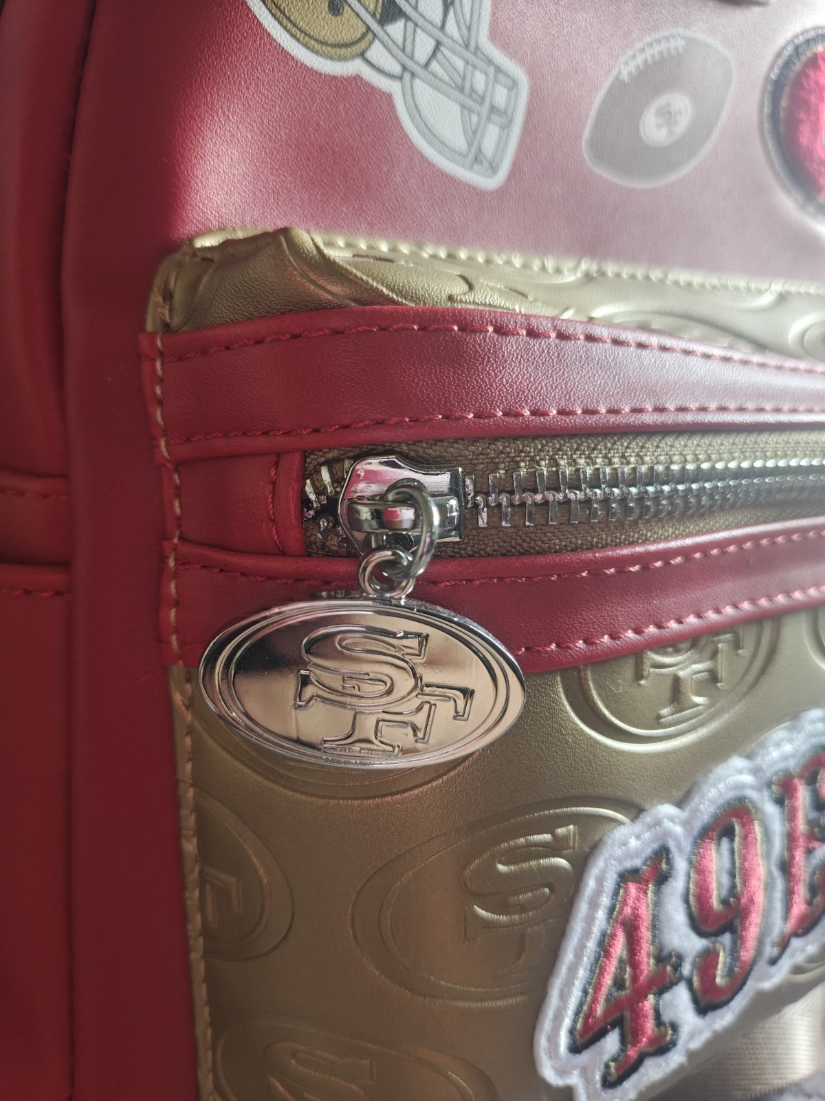 Loungefly 49ers All Over Patch Backpack