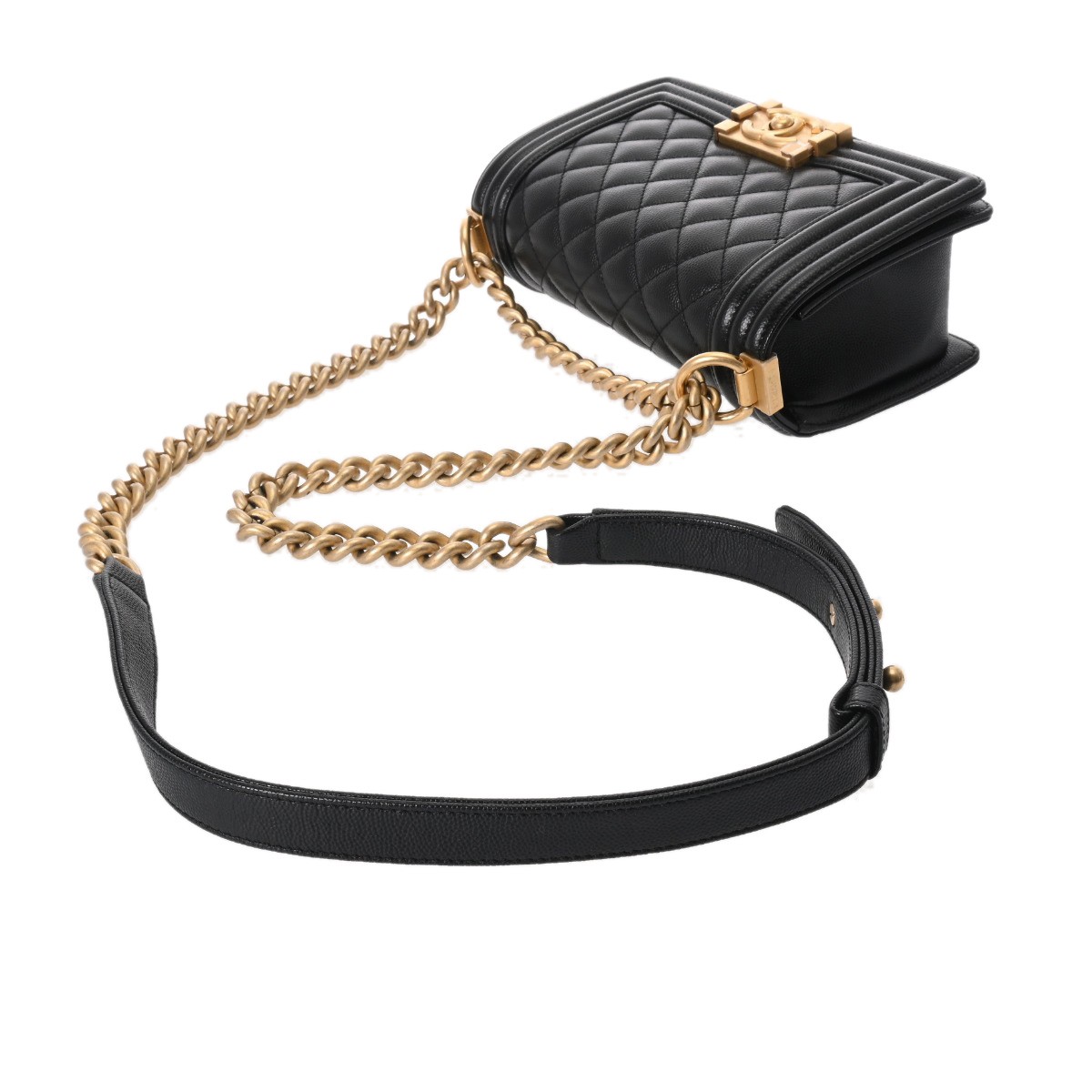CHANEL Small Handbag 7.9″ A67085 Boy chanel black Women Shoulder Bag