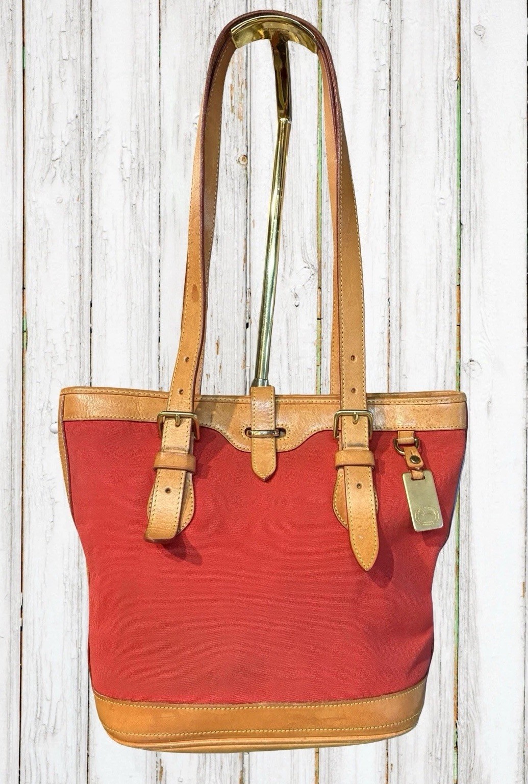 Dooney Bourke Bundle Lot Blue Red Bags Purse Canvas Florentine Vacchetta Leather