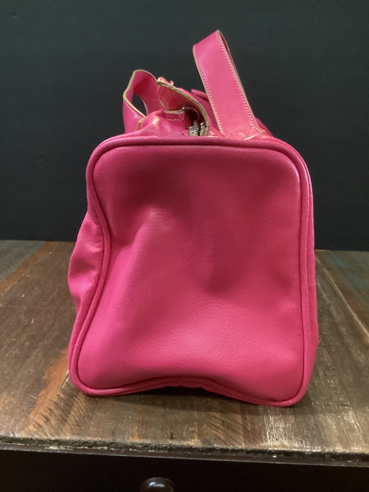 New “Matt & Nat” Vegan Handbag Bouton fuschia Faux Leather purse