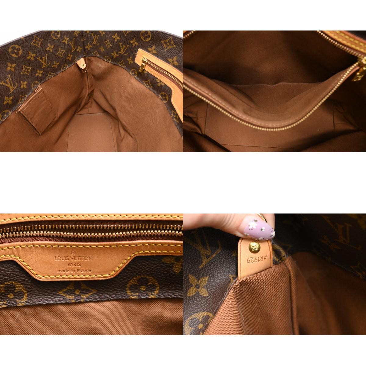 Authentic Louis Vuitton Monogram Cabas Alto Tote Bag M51152