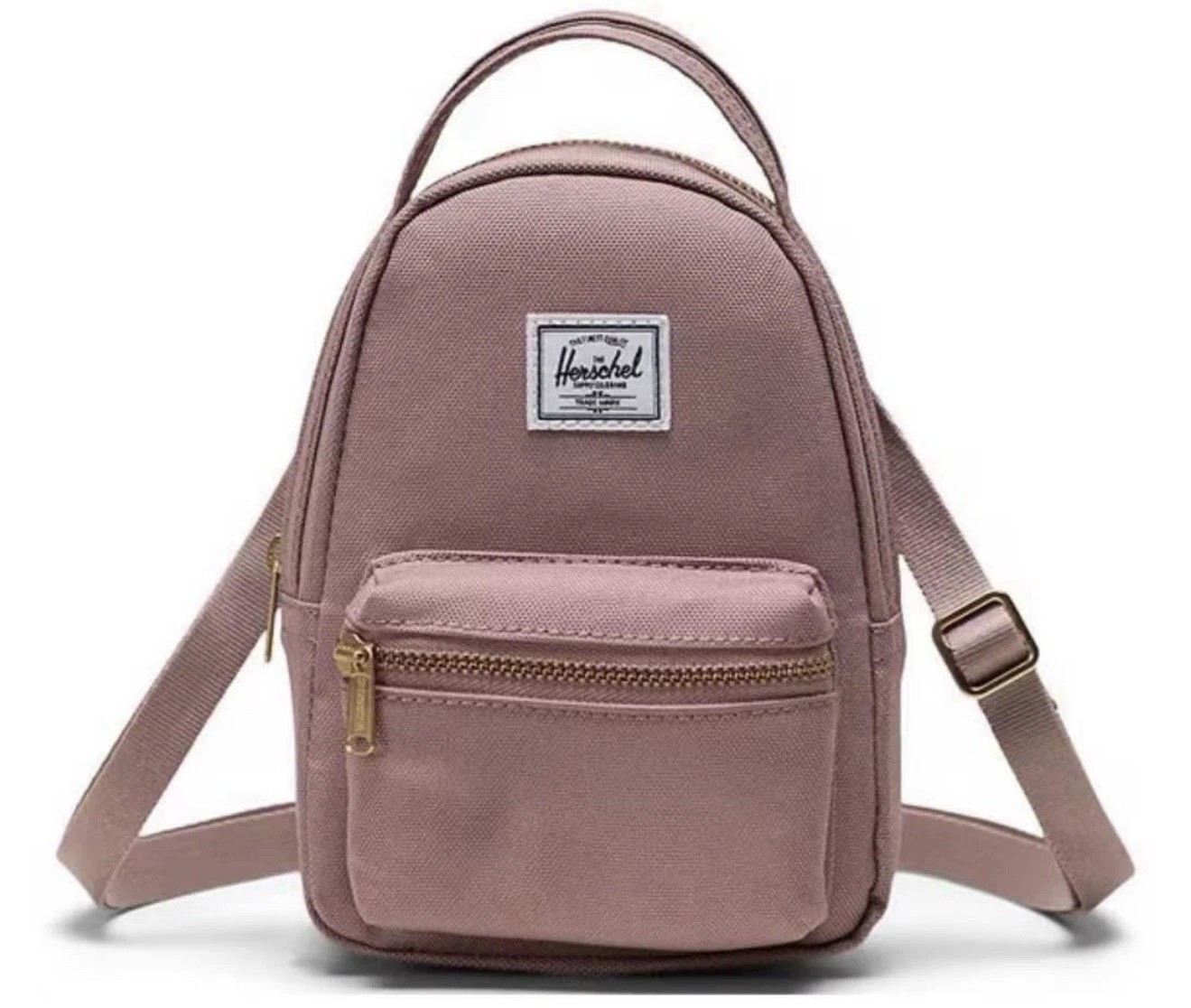 Herschel Supply Nova Mini Backpack Bag Ash Rose Pink Stripe Interior NEW