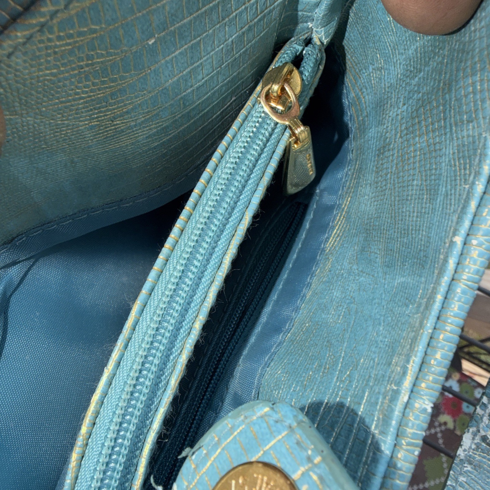 Vintage Bueno Patchwork Corduroy Shoulder Bag Floral Boho Cottagecore Purse Y2K