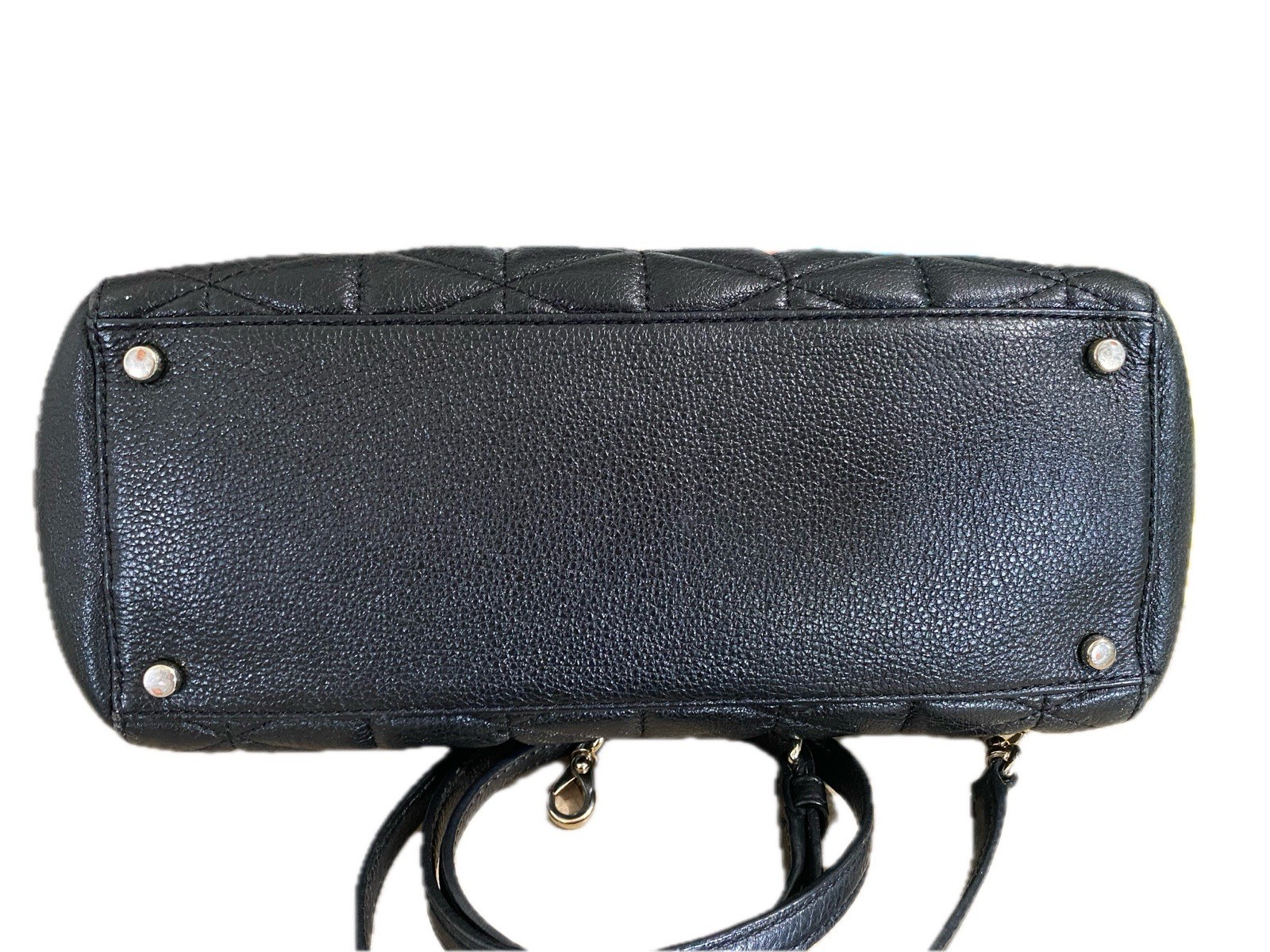 kate spade new york Black Quilted Satchel Top Handle, Gold Hardware, Detachable
