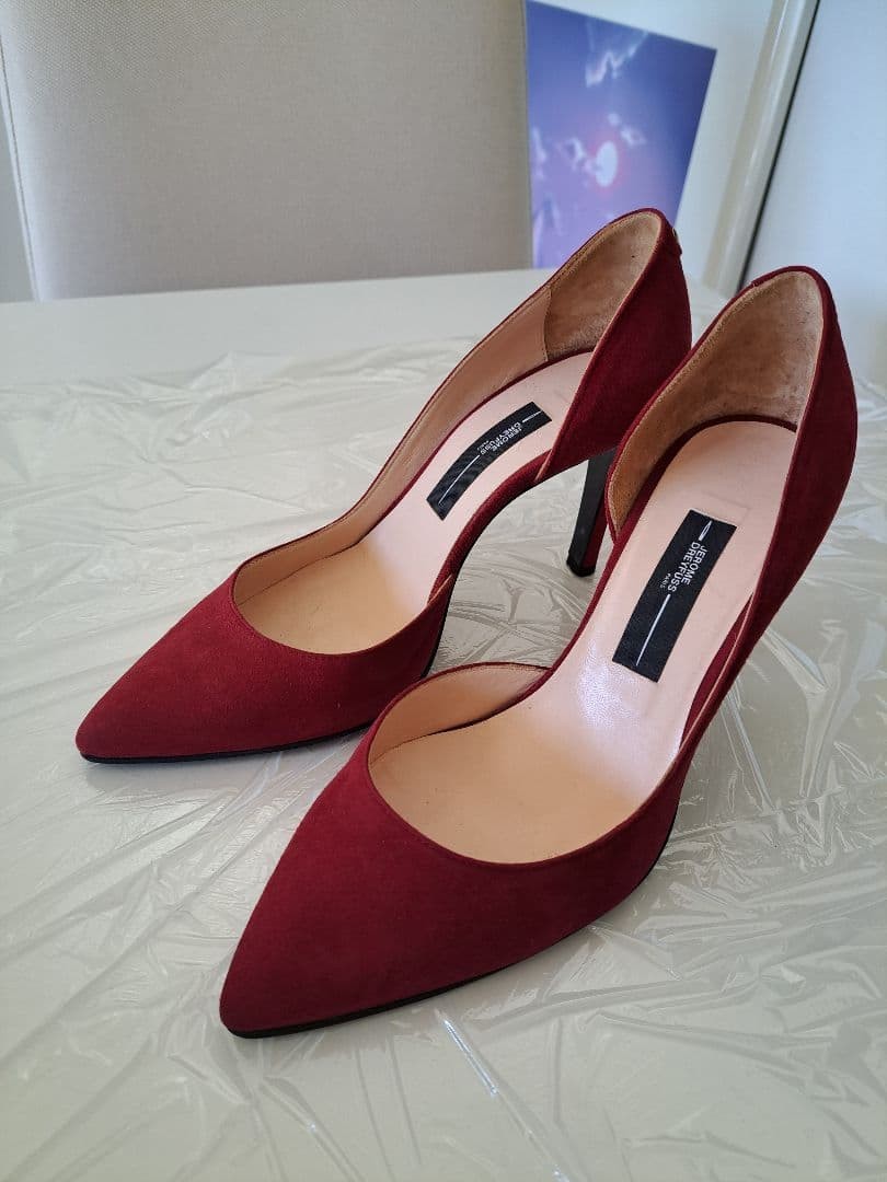 Jerome Dreyfuss Dreyfus Burgundy Suede Pumps 36 Women Rare Model limited Edition