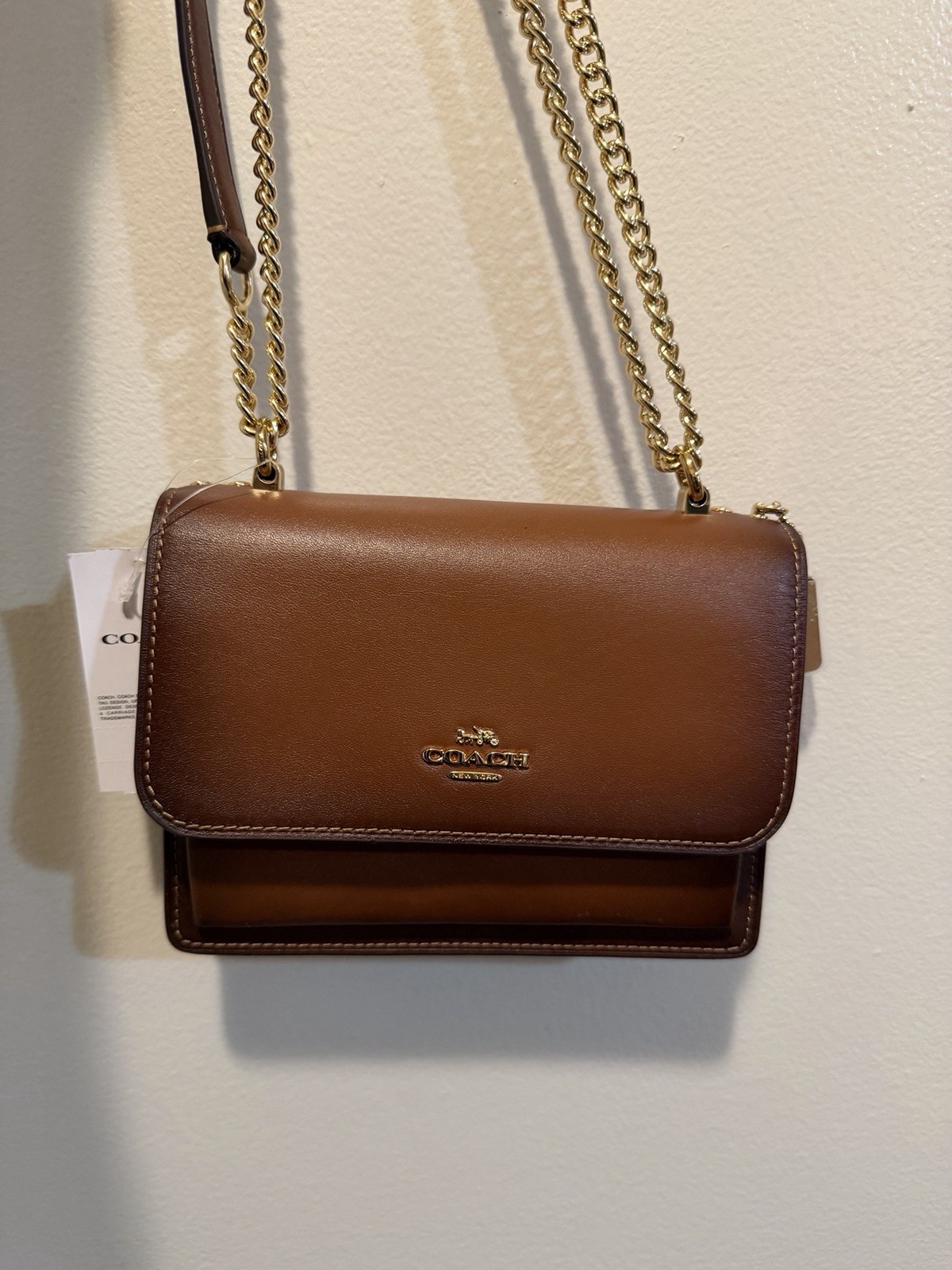 Coach Mini Klare Crossbody Bag Gold/Redwood CDW79 Smooth Leather