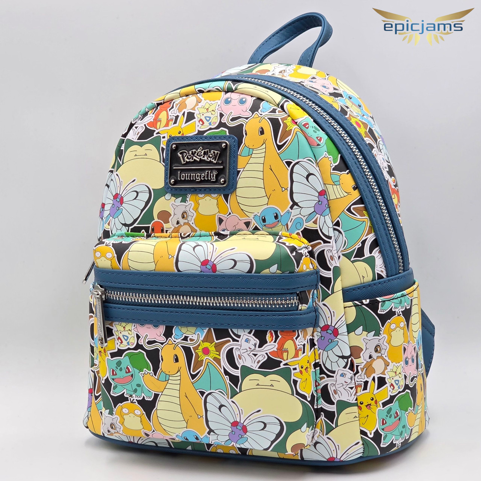Loungefly Pokemon Sticker Collage Mini Backpack new