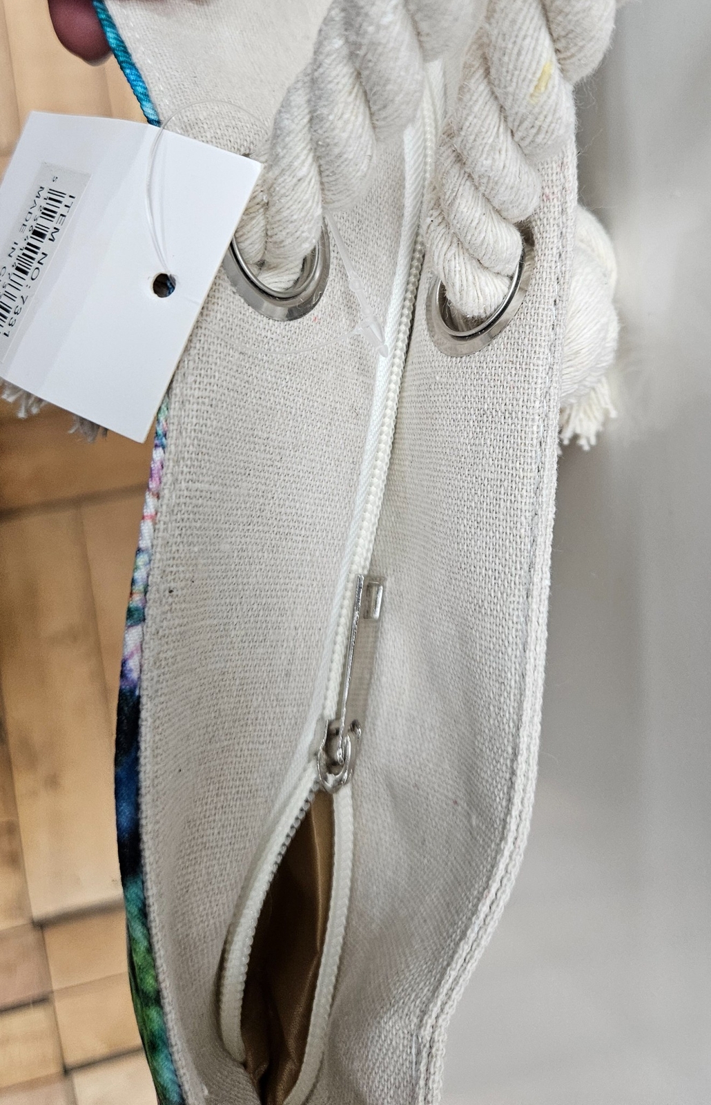 Beach Bag Women’s Large Beach Pool Tote Bag, Waterproof Rope Handles Zipper