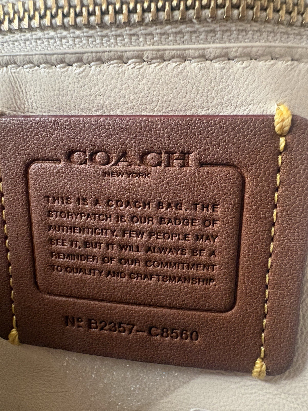 Coach tabby Shoulder Bag Gold Chain Strap Turn Lock + Dust Bag