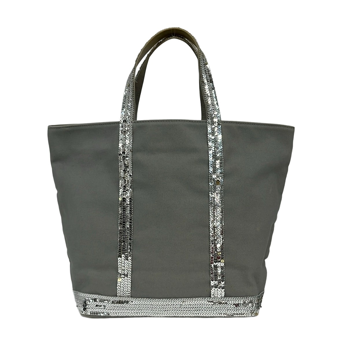 vanessa bruno Gray Canvas Tote Bag