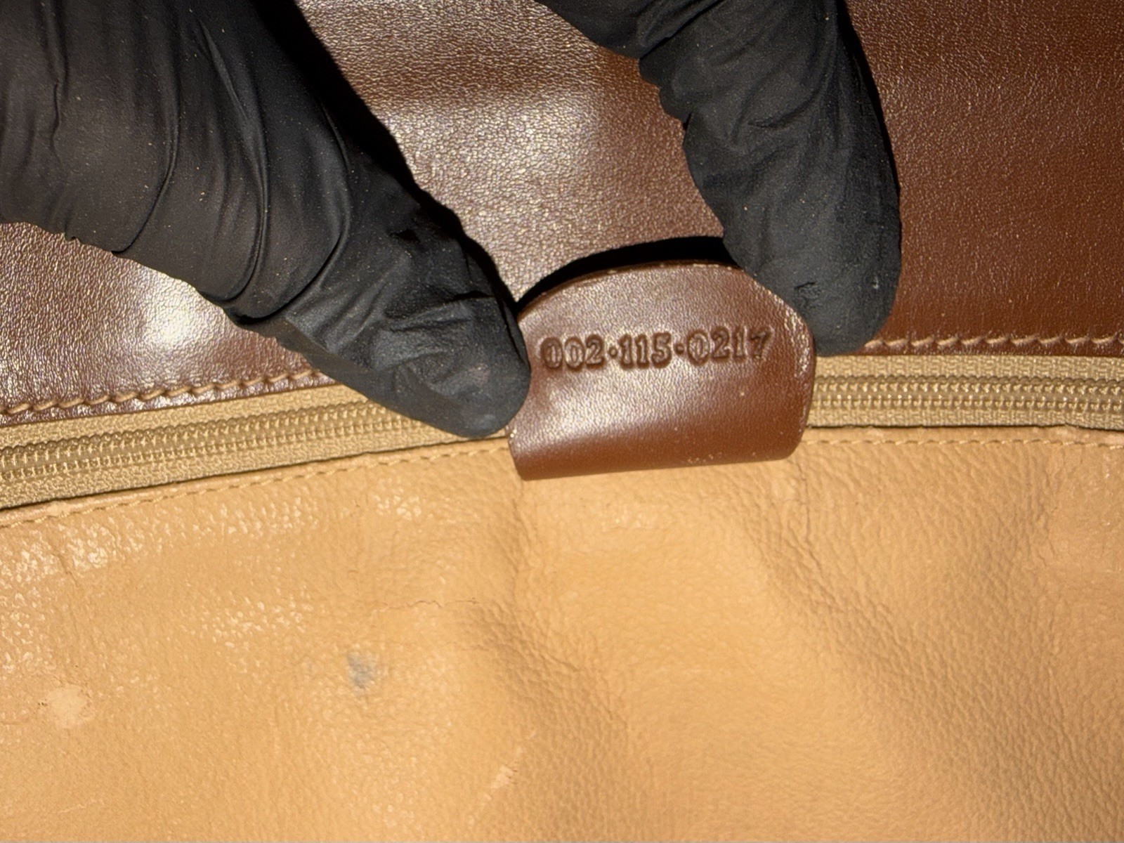 Authentic Vintage Gucci Micro GG Brown/Beige Zip Tote Bag