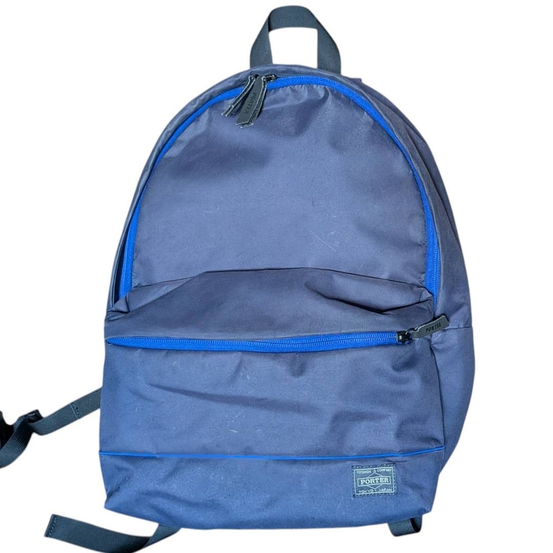 PORTER GIRL MOUSSE Backpack Navy Nylon Japan Yoshida Bag Used