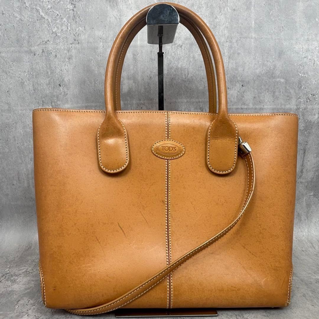 Tod’s 2Way Tote Bag Women’s Brown Nume Leather Authentic Pre-owned JAPAN item