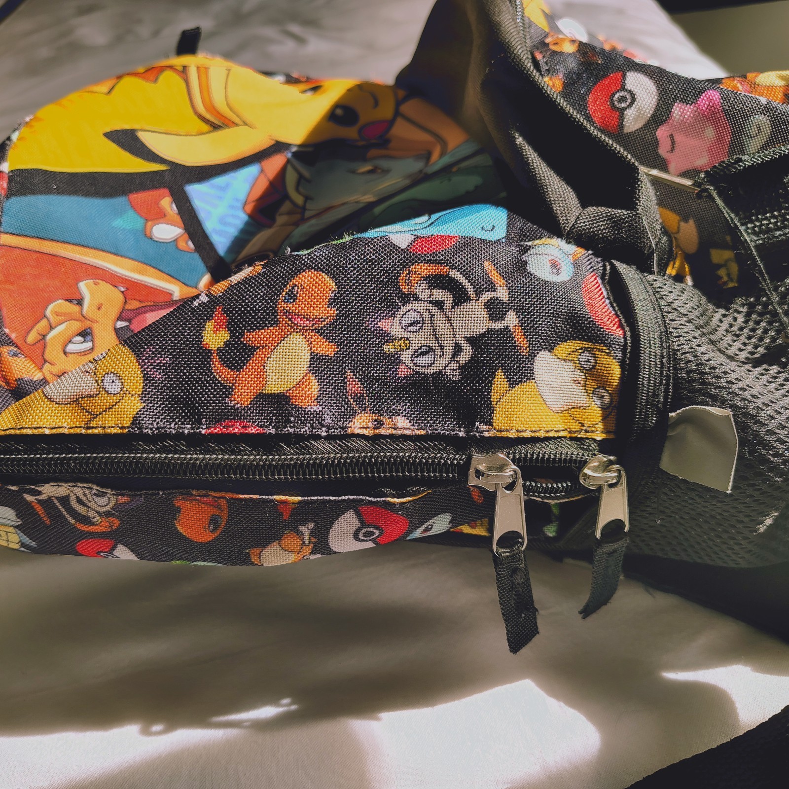 Pokemon Backpack Generation One All Over Print Bioworld Charizard Pikachu