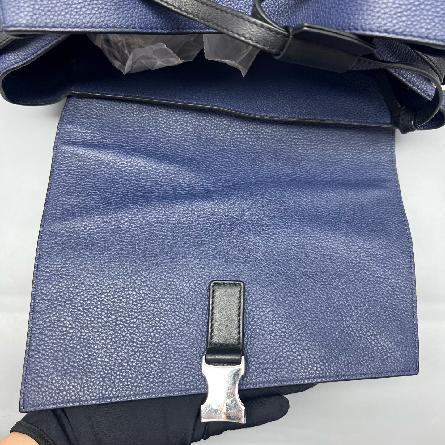Loewe Pre-Owned Authentic Backpack Blue 32*44*16cm Free Tracked Shipping