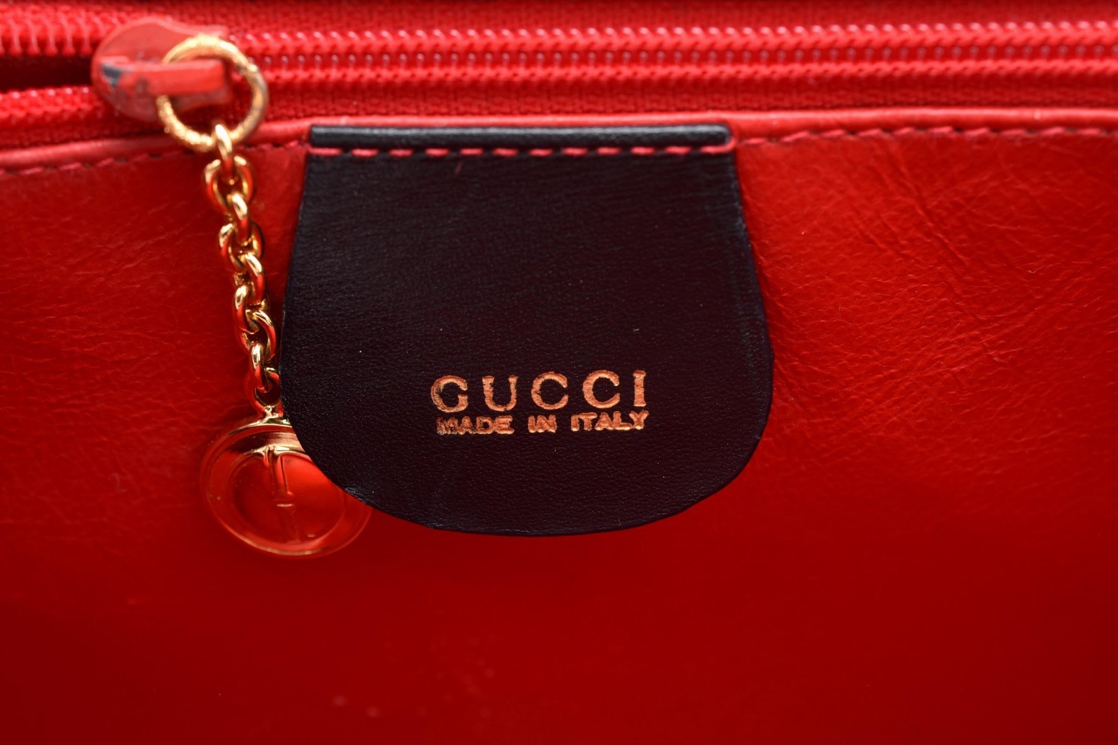 GUCCI Lady Lock Top Handle Bag Purse Black Leather Gold Vintage Authentic