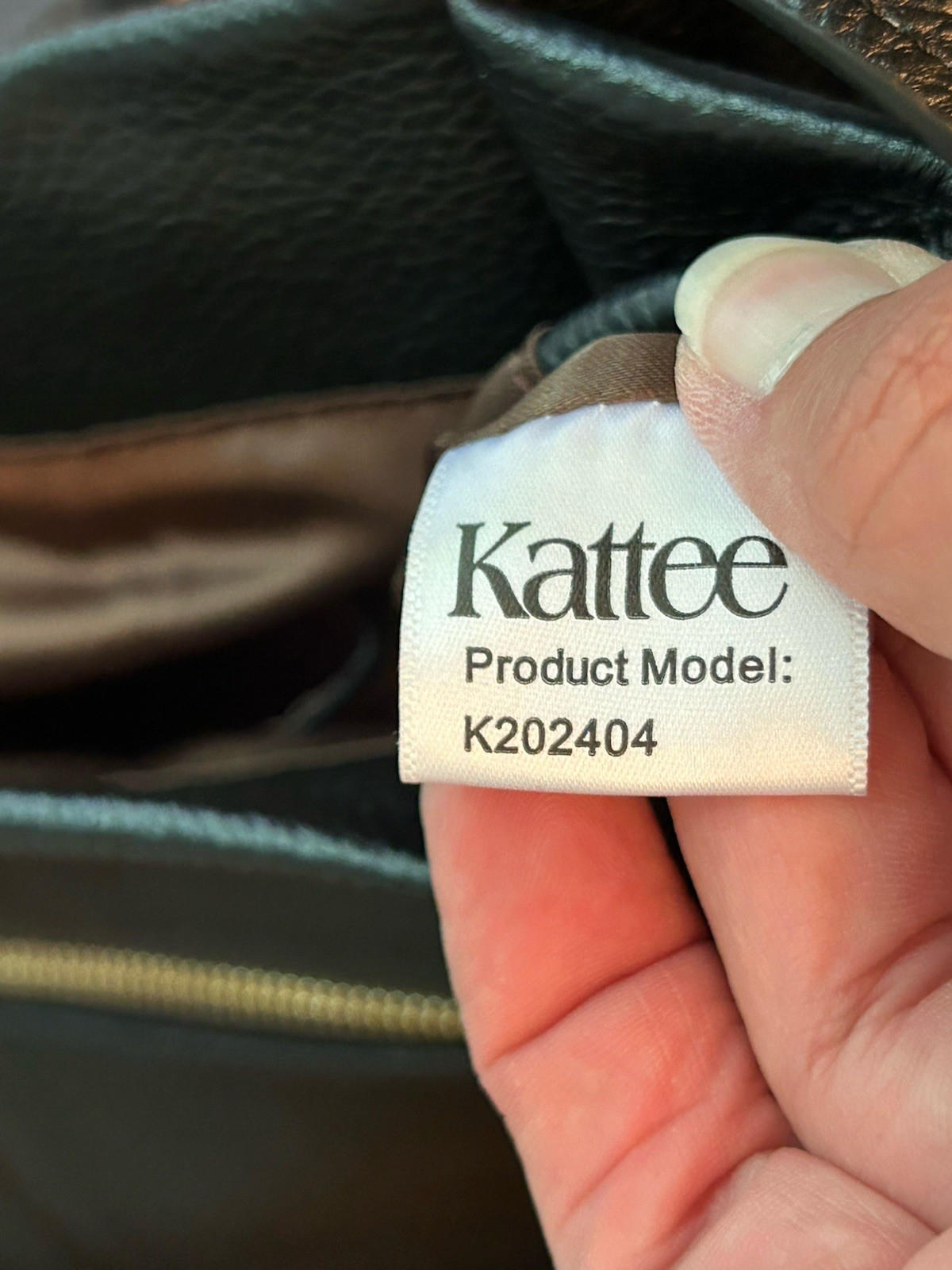 Kattee Leather Shoulder Double Handle Bag Purse In Black Large Tote