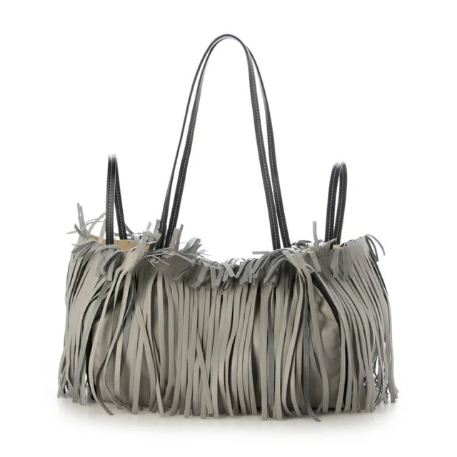 Anita Bilardi fringe bag, tote bag, handbag, 2-way, spring shoulder bag