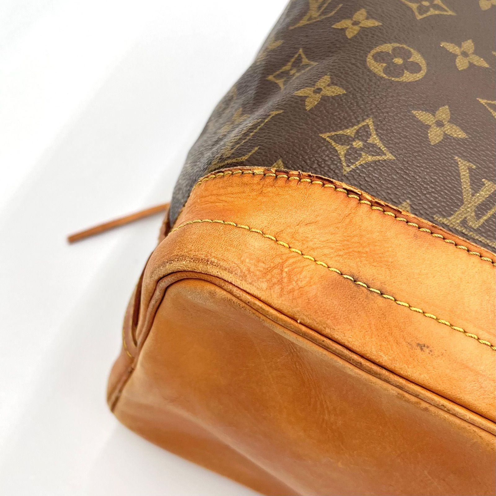 Auth LOUIS VUITTON Monogram Noe Drawstring Shoulder Bag M42224 2Y10028