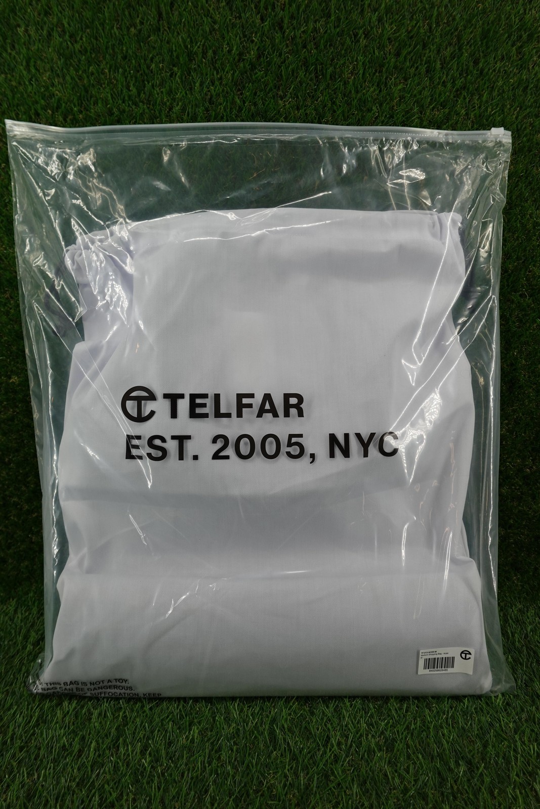 Telfar Medium Shopping Bag Acid Womens Green Metallic Olive Crossbody NEW