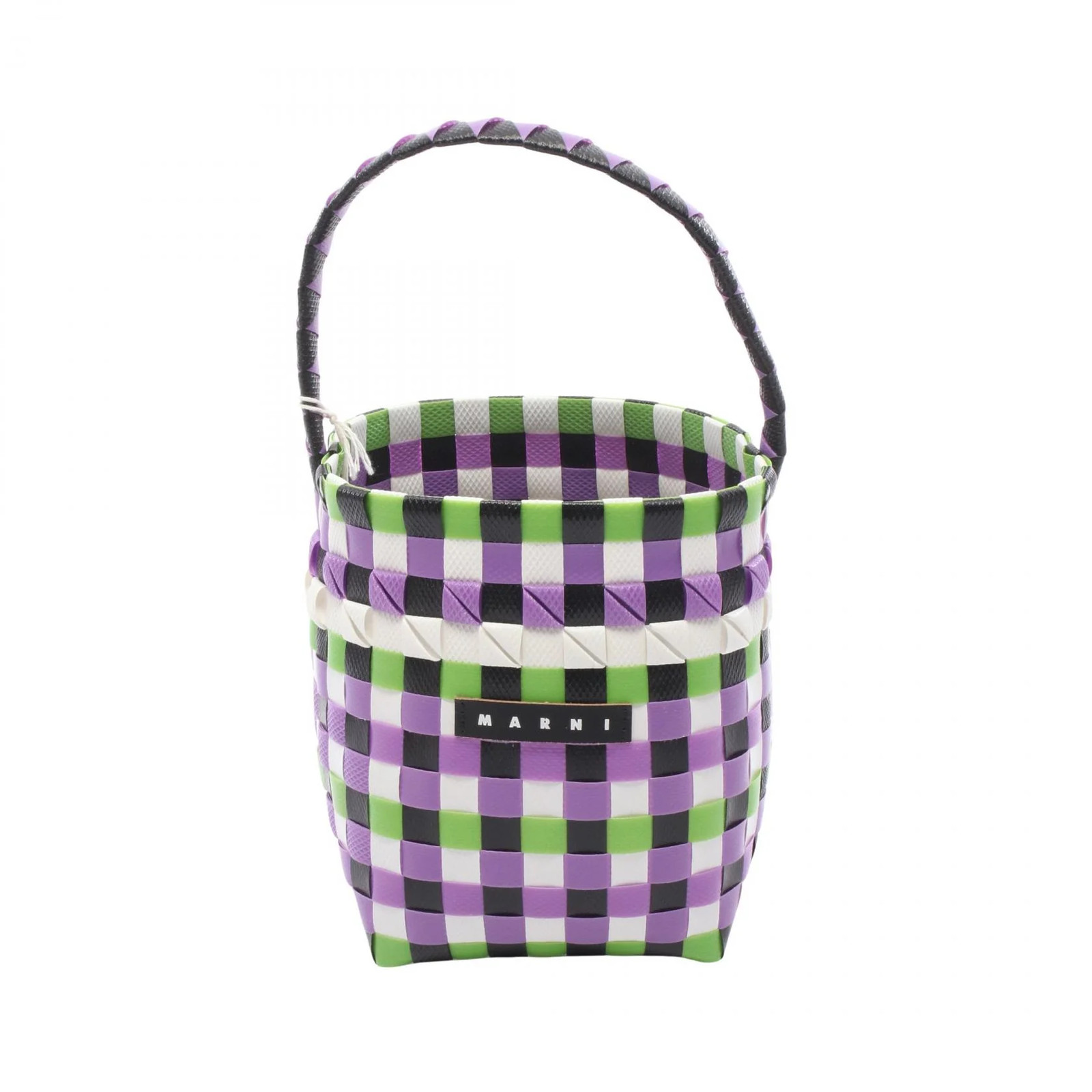 MARNI Handbag Purple Leather #RCB10931