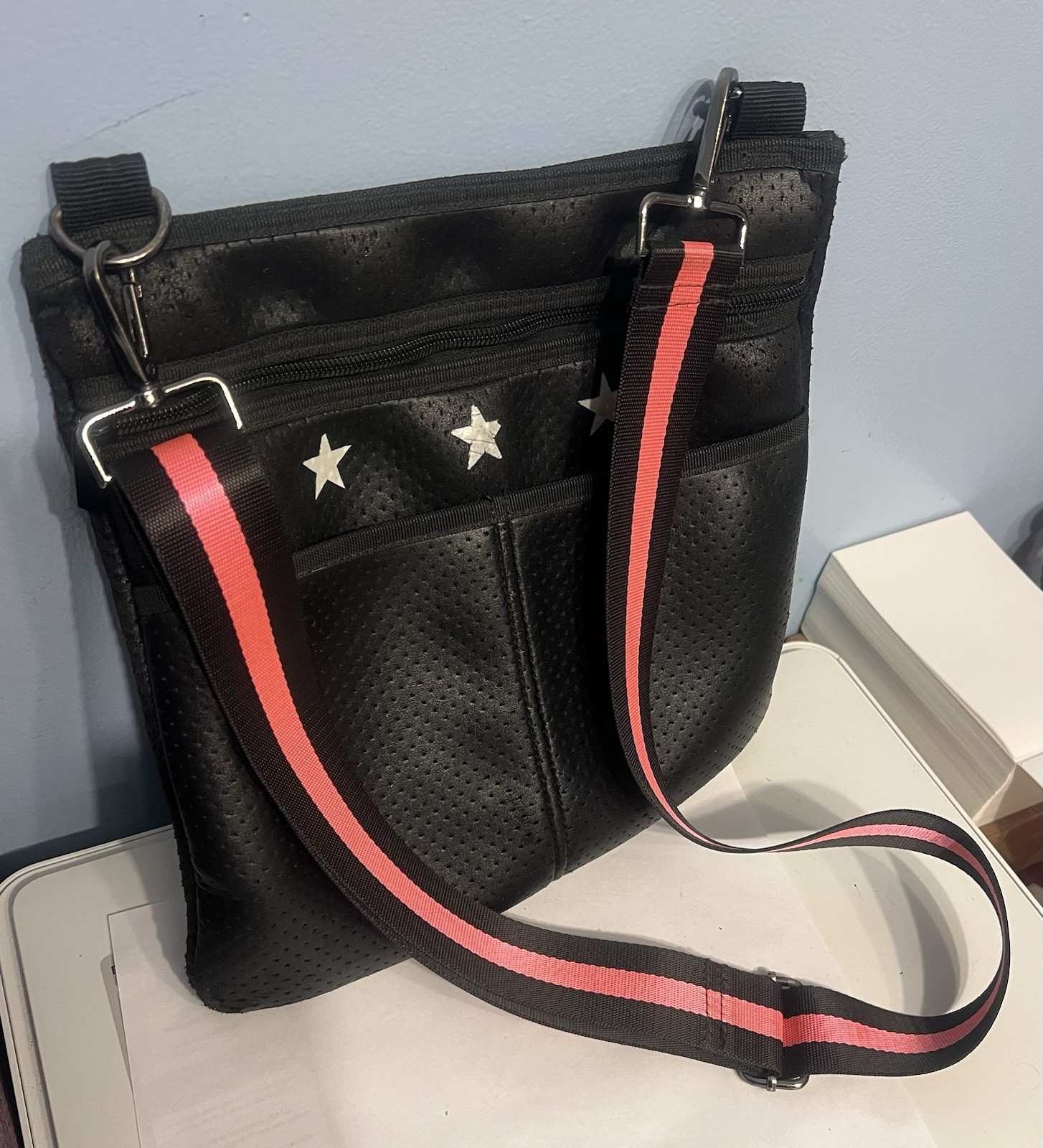 Haute Shore Black Peyton Crossbody Bag w/Stars