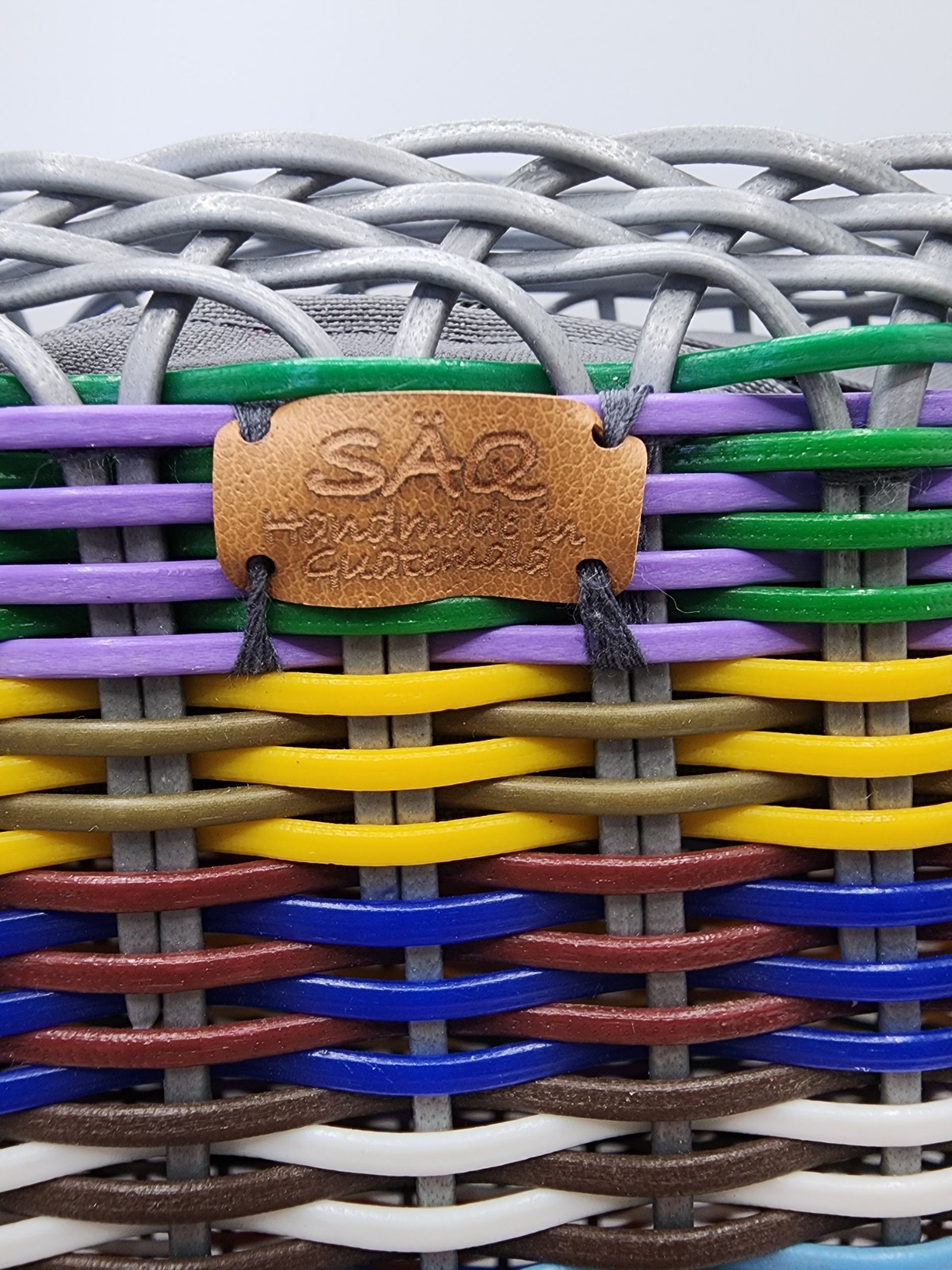 SÄQ Handwoven Recycled Plastic Crossbody Bag Guatemala Artisan Boho Eco Friendly