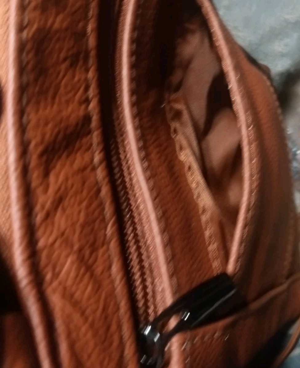 Maze Exclusive Crossbody Boho Hipppie Bag Genuine Leather Brown New With Tags