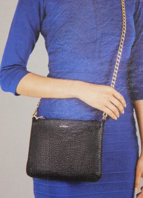 LODIS Italian Leather Women’s Crossbody Clutch Wristlet or Short Shoulder Bag