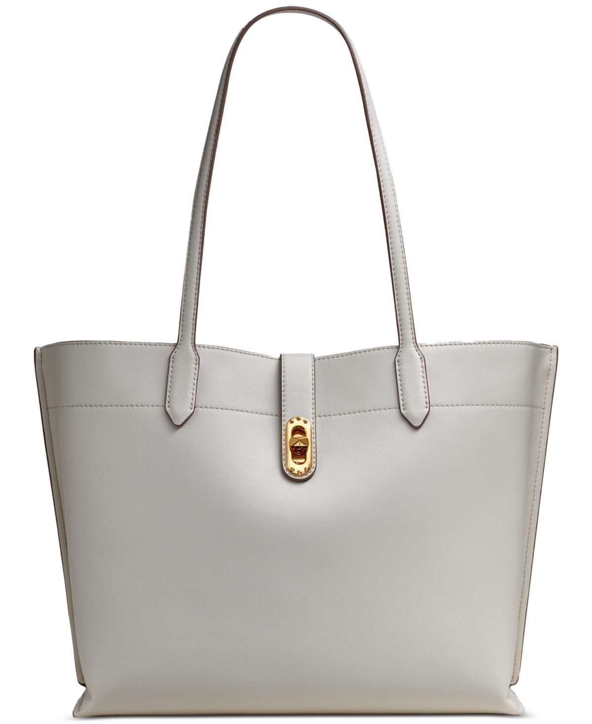 Donna Karan N Y Bridgehampton Triple Compartment Shoulder Tote Light Sand Gold
