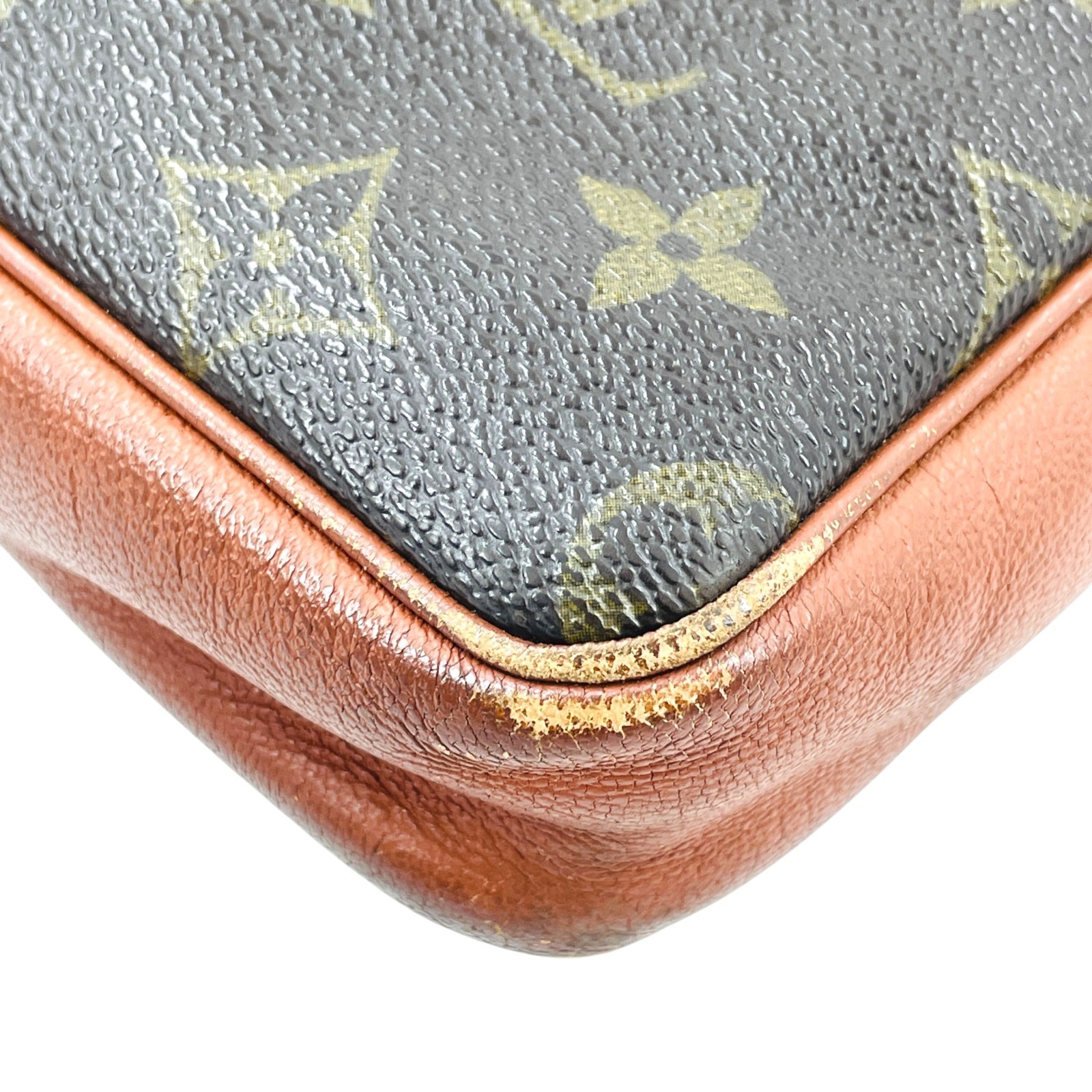 LOUIS VUITTON Second Bag Monogram Canvas Brown Vintage Clutch Bag