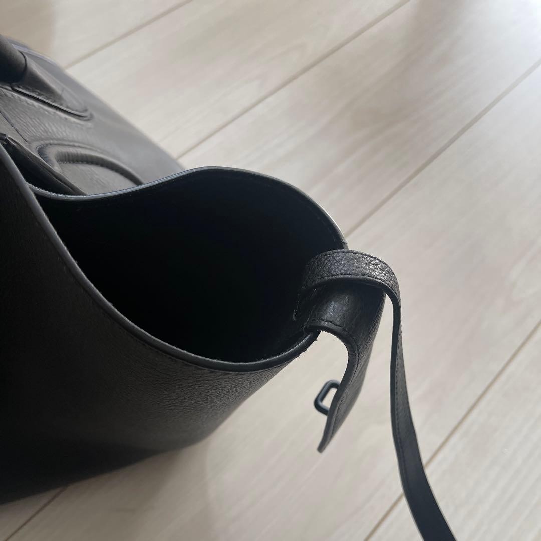 CELINE Luggage Phantom Black Leather Tote Handbag Women Pre-Owned