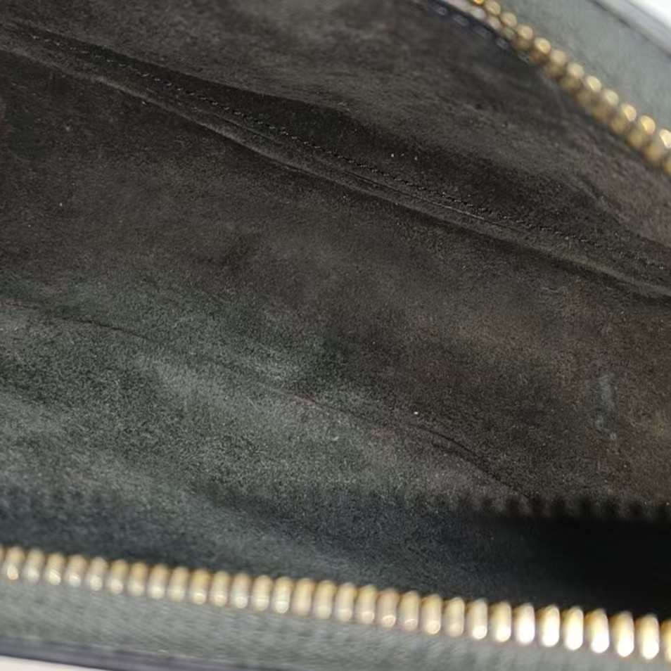 Celine AVA Shoulder Bag Medium Size Black Calfskin
