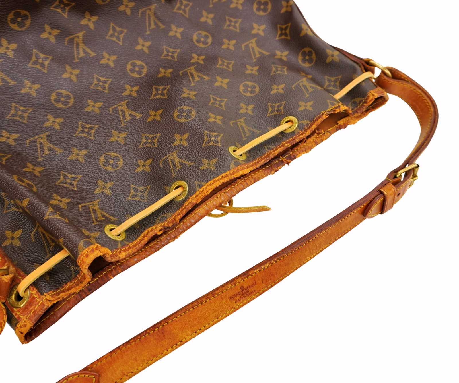 Authentic LOUIS VUITTON LV Monogram Leather Noe GM Shoulder Bag France
