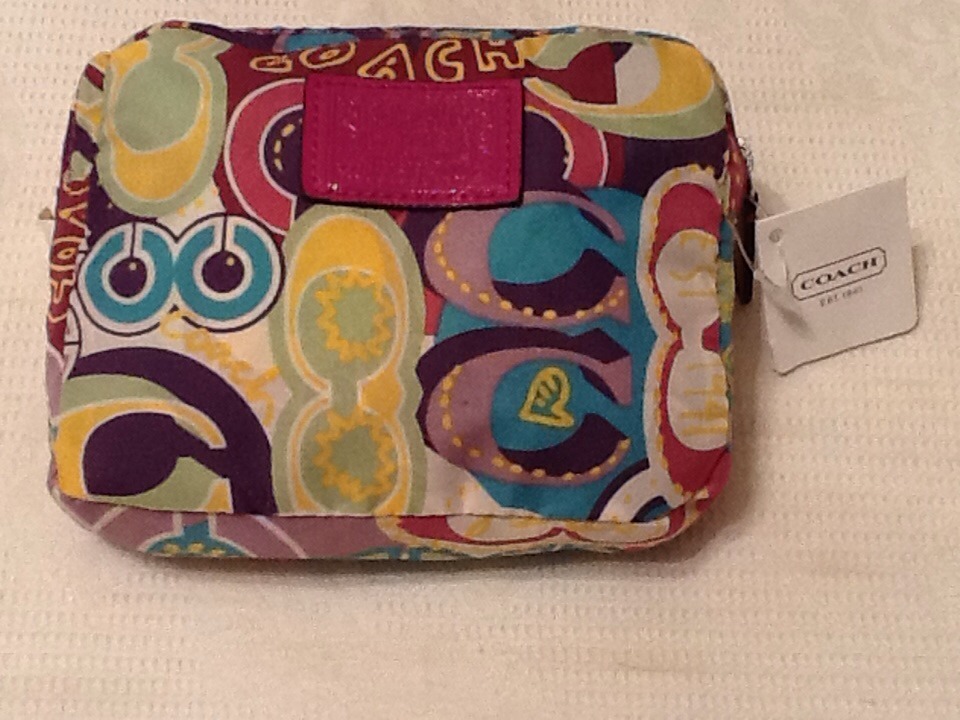 NWT RARE HTF Coach SIG SIS Poppy Print Folding Tote 62112 **SEE ALL MY ITEMS**