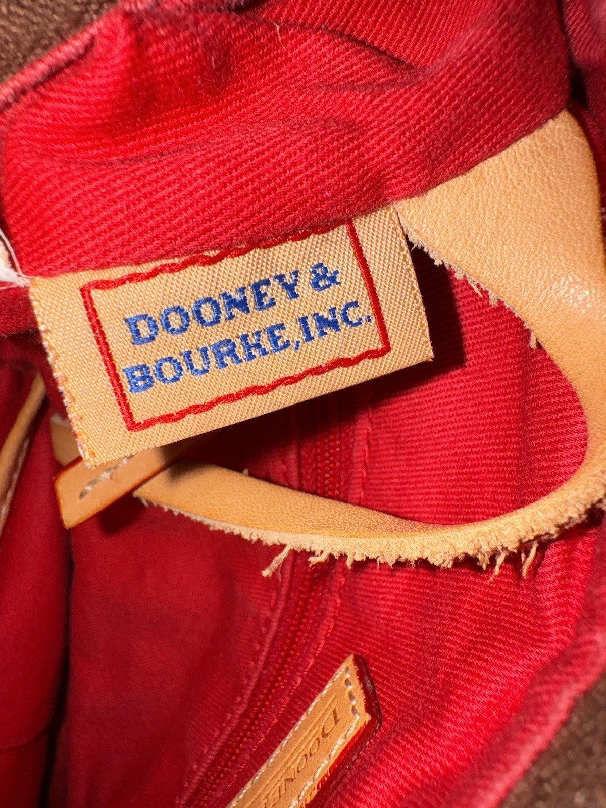 Dooney And Bourke Nina Shoulder Bag Canvas Leather Trim Bag Satchel