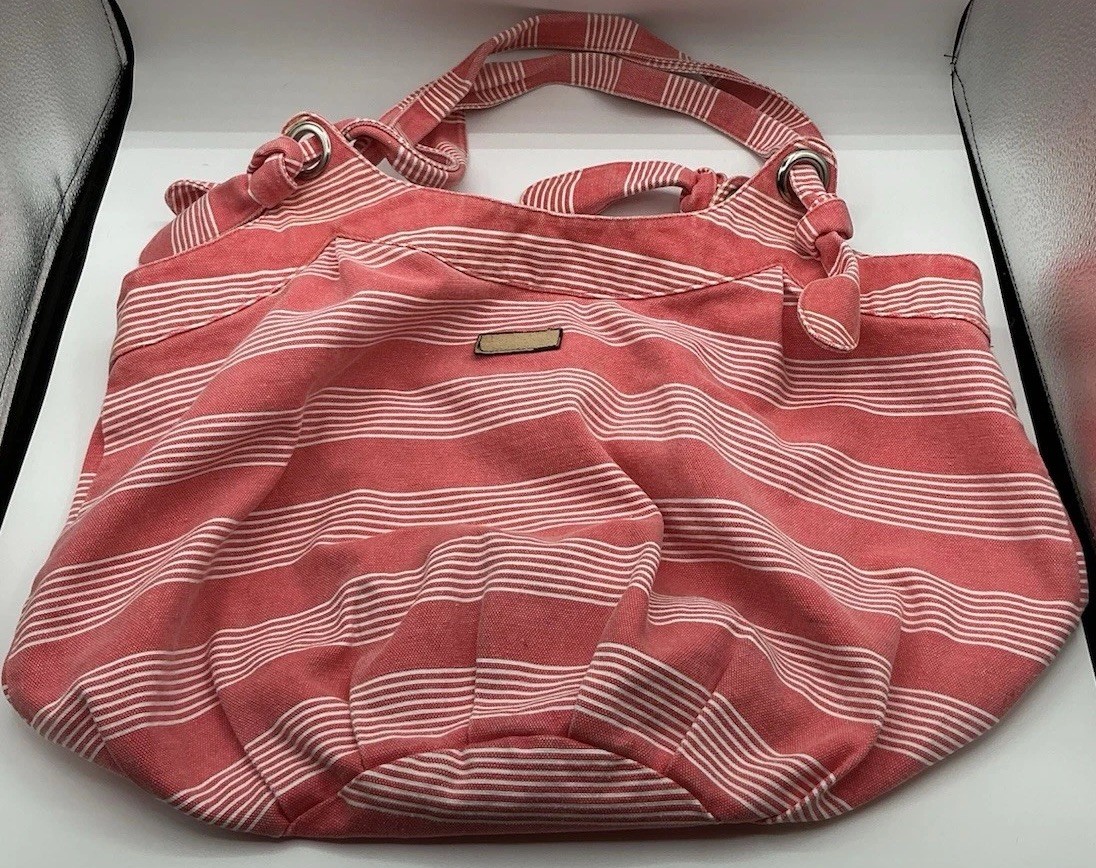 Striped Rare Vintage United Colors of Benetton X-Large Cotton Beach Bag Handbag