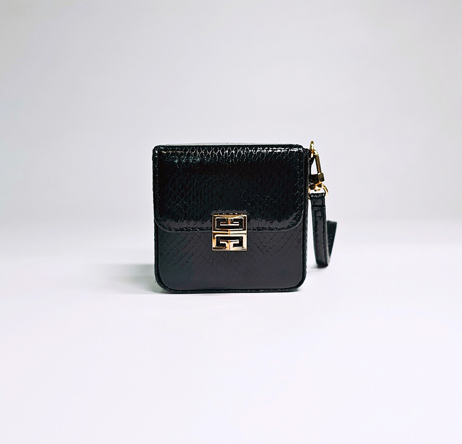 Givenchy Couture Capsule Pouchette Black Python Luxury Pouch Wristlet Clutch Bag
